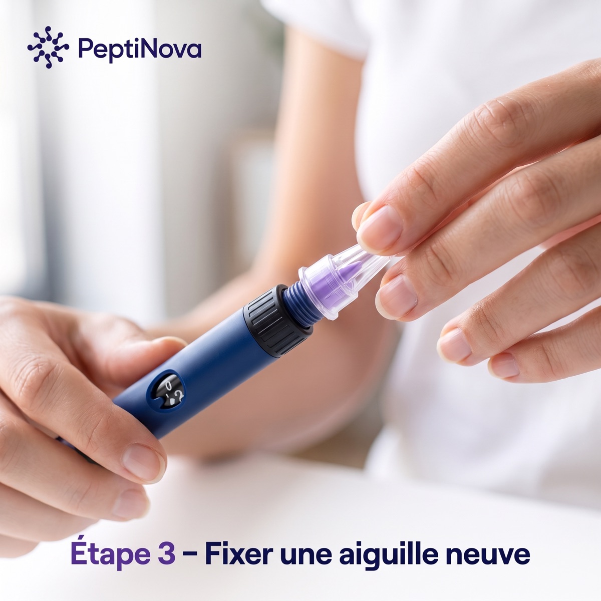 Étape 3 — Fixer une aiguille