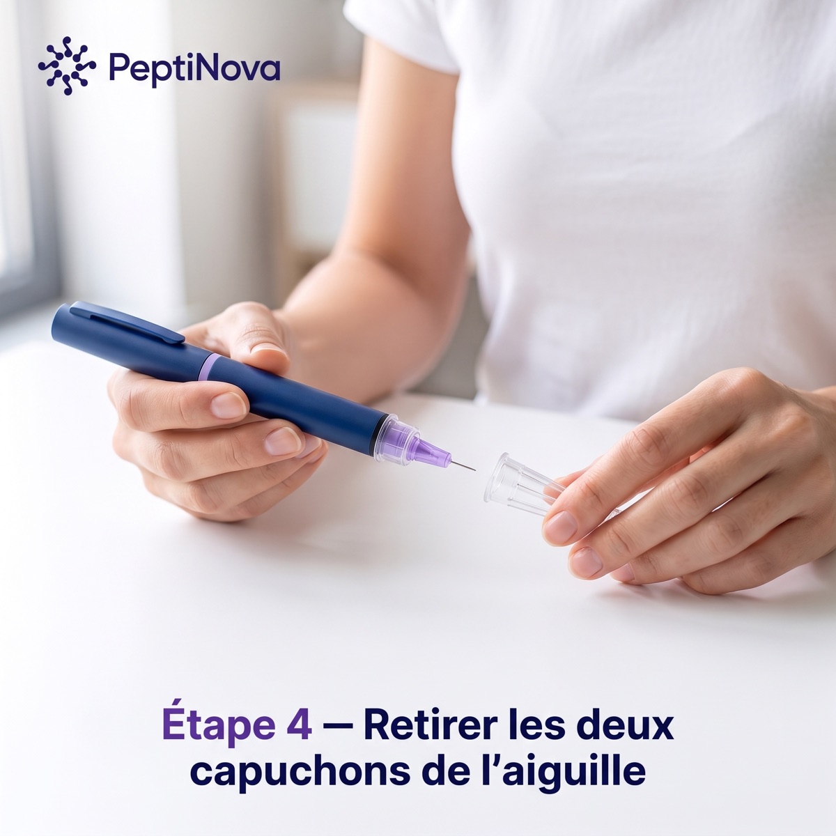 Étape 4 — Retirer les capuchons